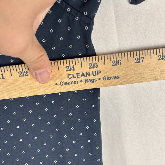 FootJoy Mens Golf Polo Sz XL Navy/White Geometric Diamond Print Mesa - Picture 10 of 15